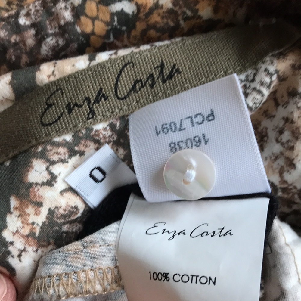 Enza Costa snake print cotton jumpsuit 0 - Picture 12 of 16